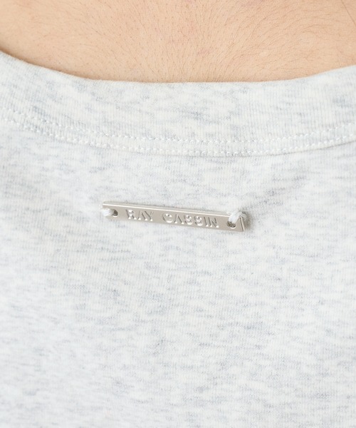 RAY CASSIN(レイカズン)の「【~6/21(日)までZOZO限定10%OFF】カップ付きレイヤードホルタータンクトップ / Tシャツ(Tシャツ/カットソー・レディース・ブラック系その他2/ホワイト系その他2/ブラウン系その他2/ホワイト系その他/ブラック・FREE)」の8枚目の写真