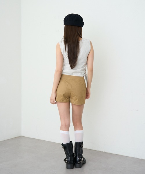 RAY CASSIN(レイカズン)の「【~6/21(日)までZOZO限定10%OFF】カップ付きレイヤードホルタータンクトップ / Tシャツ(Tシャツ/カットソー・レディース・ブラック系その他2/ホワイト系その他2/ブラウン系その他2/ホワイト系その他/ブラック・FREE)」の16枚目の写真