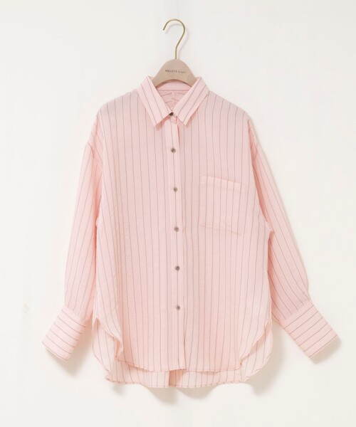 NOLLEY’S Sophi(ノーリーズソフィ)の「ウォッシャブルMARSALAダブルストライプシャツ(シャツ/ブラウス・レディース・ホワイト系その他4/ベージュ系その他3/ピンク系その他3・38)」の10枚目の写真