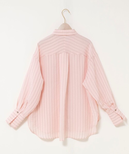 NOLLEY’S Sophi(ノーリーズソフィ)の「ウォッシャブルMARSALAダブルストライプシャツ(シャツ/ブラウス・レディース・ホワイト系その他4/ベージュ系その他3/ピンク系その他3・38)」の14枚目の写真
