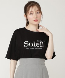 オーバーサイズコットンロゴTシャツ