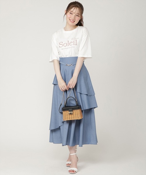 SWINGLE(スウィングル)の「【6/5発売】オーバーサイズコットンロゴTシャツ(Tシャツ/カットソー・レディース・ブラック/オフホワイト・FREE)」の3枚目の写真