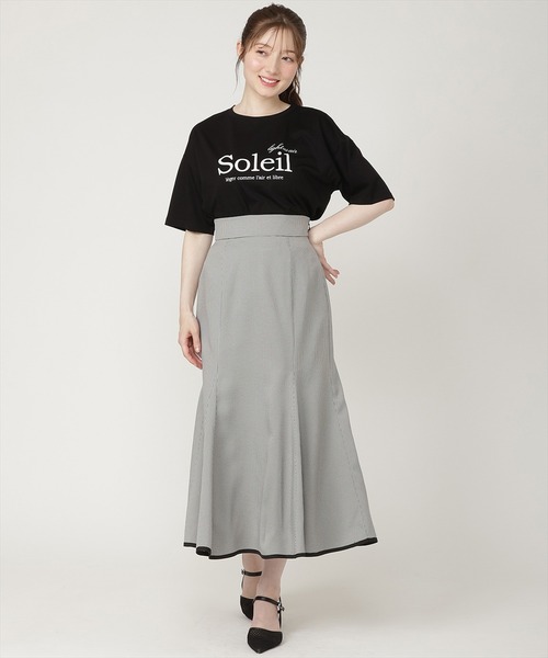 SWINGLE(スウィングル)の「【6/5発売】オーバーサイズコットンロゴTシャツ(Tシャツ/カットソー・レディース・ブラック/オフホワイト・FREE)」の10枚目の写真