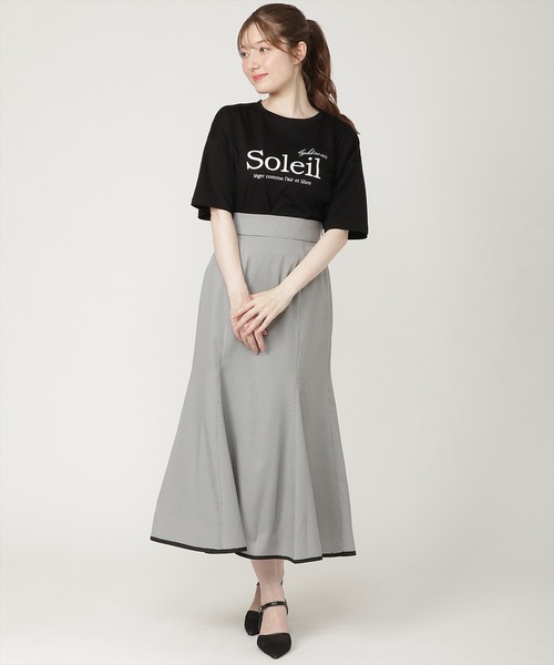 SWINGLE(スウィングル)の「【6/5発売】オーバーサイズコットンロゴTシャツ(Tシャツ/カットソー・レディース・ブラック/オフホワイト・FREE)」の11枚目の写真
