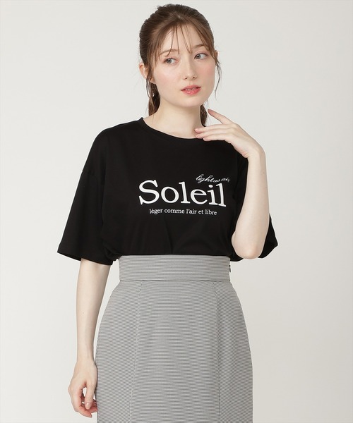 SWINGLE(スウィングル)の「【6/5発売】オーバーサイズコットンロゴTシャツ(Tシャツ/カットソー・レディース・ブラック/オフホワイト・FREE)」の12枚目の写真