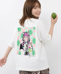 162691：スカラーレモンガール柄 接触冷感Tシャツ