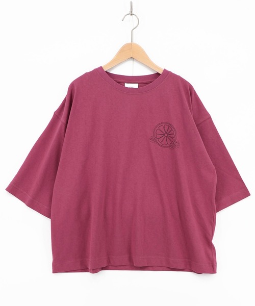 ScoLar(スカラー)の「162691:スカラーレモンガール柄 接触冷感Tシャツ(Tシャツ/カットソー・レディース・ピンク/オフホワイト/イエロー/ブラック・M)」の20枚目の写真