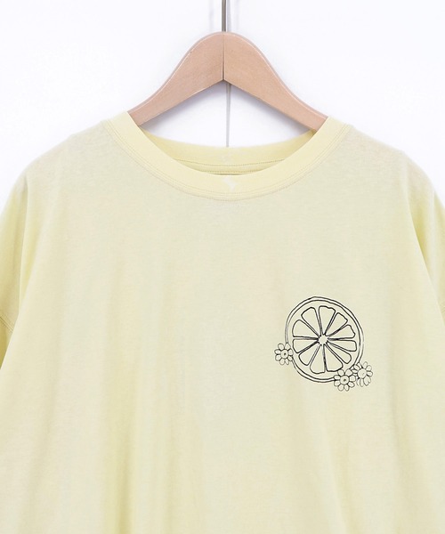 ScoLar(スカラー)の「162691:スカラーレモンガール柄 接触冷感Tシャツ(Tシャツ/カットソー・レディース・ピンク/オフホワイト/イエロー/ブラック・M)」の8枚目の写真