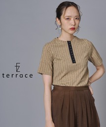 CLANE/クラネ】SPONGY SHEER POLO KNIT TOPS/スポンジシアーポロニット