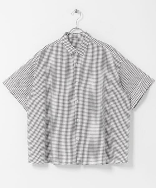 FORK&SPOON(フォークアンドスプーン)の「FORK&SPOON ワイド5分袖シャツ(シャツ/ブラウス・レディース・アイボリー/ネイビー・1)」の10枚目の写真