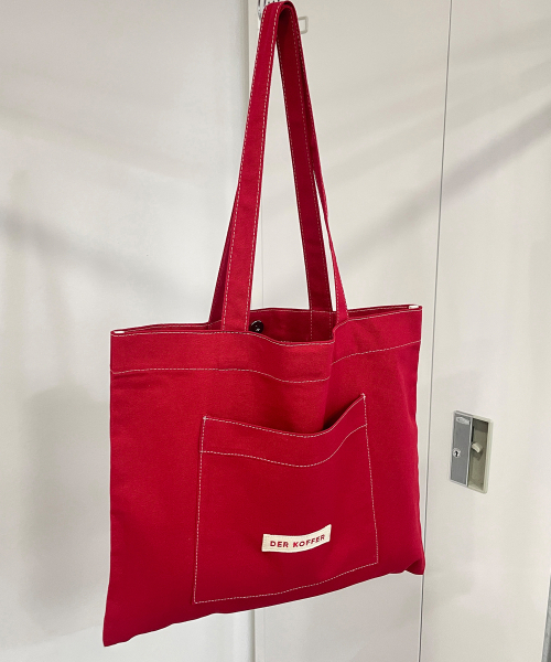 DER KOFFER（デルコッファー）の「SHOPPER POCKET BAG [RED]（エコバッグ/サブバッグ・レディース・その他・FREE）」の4枚目の写真