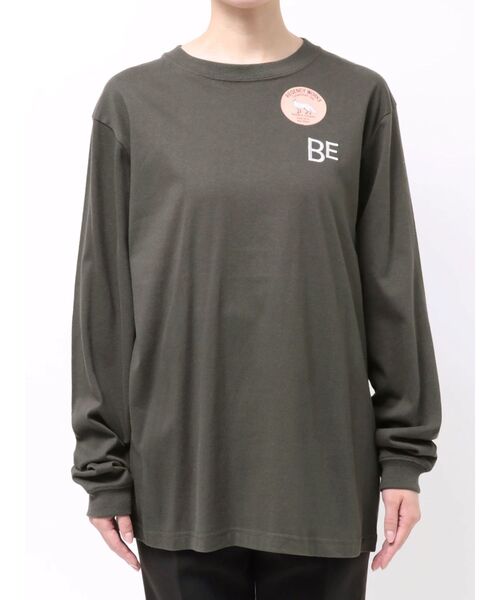 REGENCY WORKS(リージェンシーワークス)の「ベルリンロングティーシャツ(Tシャツ/カットソー・レディース・チャコールグレー/オフホワイト・FREE)」の14枚目の写真
