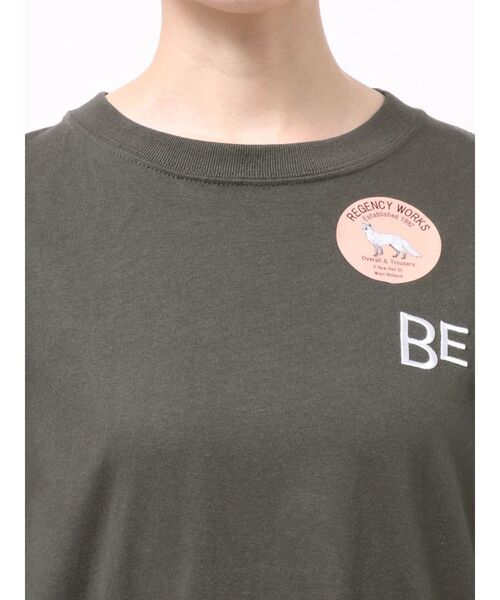 REGENCY WORKS(リージェンシーワークス)の「ベルリンロングティーシャツ(Tシャツ/カットソー・レディース・チャコールグレー/オフホワイト・FREE)」の17枚目の写真