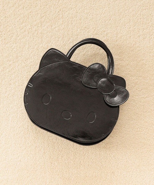 LOWRYS FARM（ローリーズファーム）の「【HELLO KITTY】DOTボストンBAG 669857 /GOODS（ハンドバッグ・レディース・ブラック/レッド/ホワイト・FREE）」の2枚目の写真