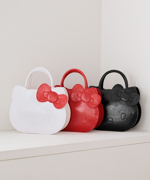 LOWRYS FARM（ローリーズファーム）の「【HELLO KITTY】DOTボストンBAG 669857 /GOODS（ハンドバッグ・レディース・ブラック/レッド/ホワイト・FREE）」の4枚目の写真