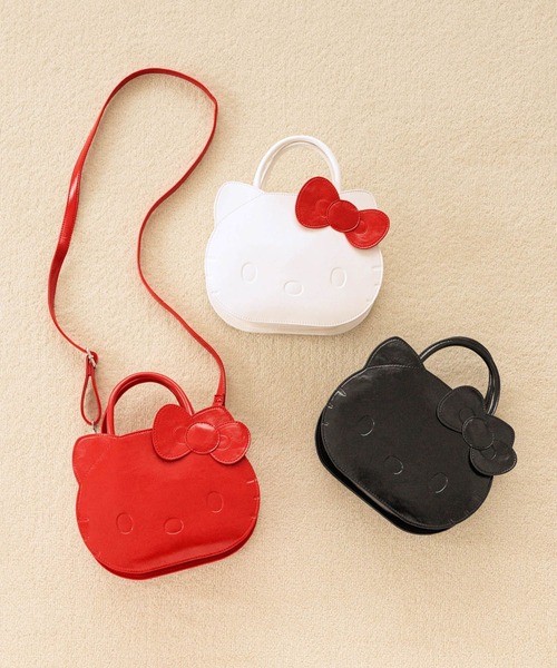 LOWRYS FARM（ローリーズファーム）の「【HELLO KITTY】DOTボストンBAG 669857 /GOODS（ハンドバッグ・レディース・ブラック/レッド/ホワイト・FREE）」の6枚目の写真