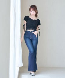 Sheer gather off shoulder tops（その他トップス）｜Rose Muse（ロゼ