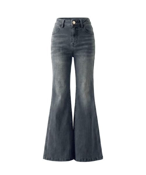 Rose Muse(ロゼミューズ)の「High stretch flare denim pants(デニムパンツ・レディース・チャコール/インディゴブルー・SMALL/MEDIUM)」の11枚目の写真