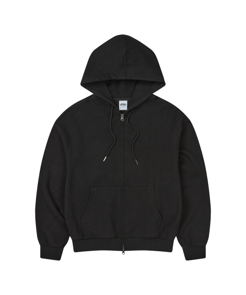 FERNOV(ペルノブ)の「エッセンシャルツーウェイクロップフードジップアップ 3カラー(パーカー・レディース・グレー/ブラック/霜降りグレー・1/2/3/4)」の11枚目の写真