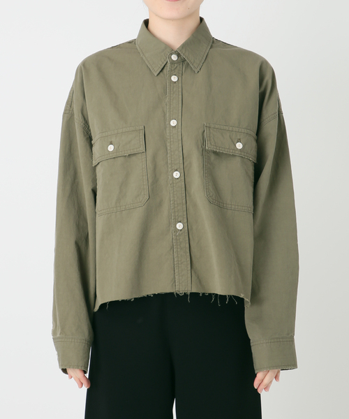 Attick by Johnbull(アティックバイジョンブル)の「【Attick by Johnbull 】別注ミリタリーシャツ(シャツ/ブラウス・レディース・カーキ・FREE)」の13枚目の写真