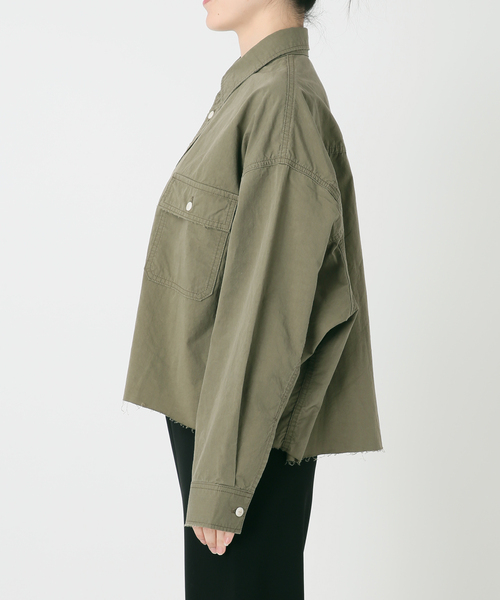 Attick by Johnbull(アティックバイジョンブル)の「【Attick by Johnbull 】別注ミリタリーシャツ(シャツ/ブラウス・レディース・カーキ・FREE)」の14枚目の写真