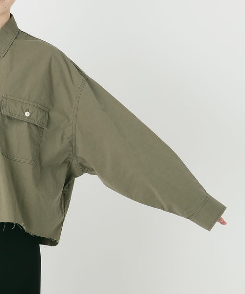 Attick by Johnbull(アティックバイジョンブル)の「【Attick by Johnbull 】別注ミリタリーシャツ(シャツ/ブラウス・レディース・カーキ・FREE)」の17枚目の写真