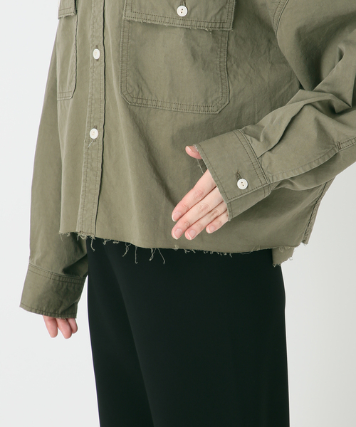 Attick by Johnbull(アティックバイジョンブル)の「【Attick by Johnbull 】別注ミリタリーシャツ(シャツ/ブラウス・レディース・カーキ・FREE)」の18枚目の写真