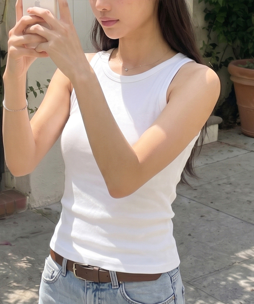 CYCLEAN（サイクリン）の「オーガニックコットンキャップ内蔵ブラトップ（ホワイト）（Tシャツ/カットソー・レディース・その他・X-SMALL/MEDIUM/SMALL）」の6枚目の写真