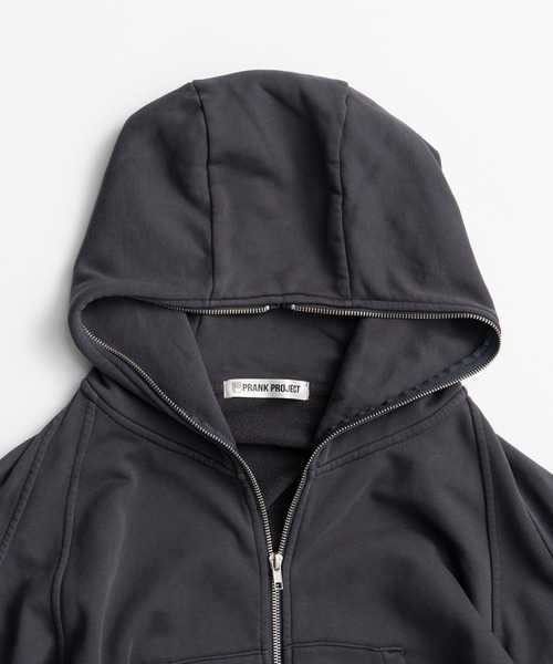 PRANK PROJECT(プランクプロジェクト)の「【2026Autumn Pre-Order】タッキングスウェットフーディ / Tucking Sweat Hoodie(パーカー・レディース・ブルー/チャコールグレー・FREE)」の14枚目の写真