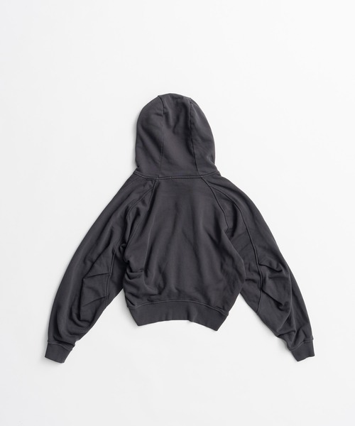 PRANK PROJECT(プランクプロジェクト)の「【2026Autumn Pre-Order】タッキングスウェットフーディ / Tucking Sweat Hoodie(パーカー・レディース・ブルー/チャコールグレー・FREE)」の13枚目の写真