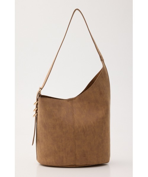 MOUSSY(マウジー)の「【26年AW新作】【EC限定】ONE HANDLE BUCKET バッグ(ショルダーバッグ・レディース・ブラウン/ライトブラック・FREE)」の1枚目の写真