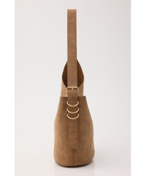 MOUSSY(マウジー)の「【26年AW新作】【EC限定】ONE HANDLE BUCKET バッグ(ショルダーバッグ・レディース・ブラウン/ライトブラック・FREE)」の10枚目の写真