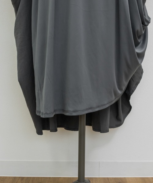 CLETTE(クレット)の「ショルダーリボンワンピース(ワンピース・レディース・ブラック/アイボリー/グレー・4L/3L/LL)」の7枚目の写真