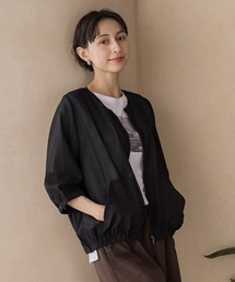 メッシュベイカーブルゾン