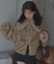 ビックカラーフェイクファージャケット