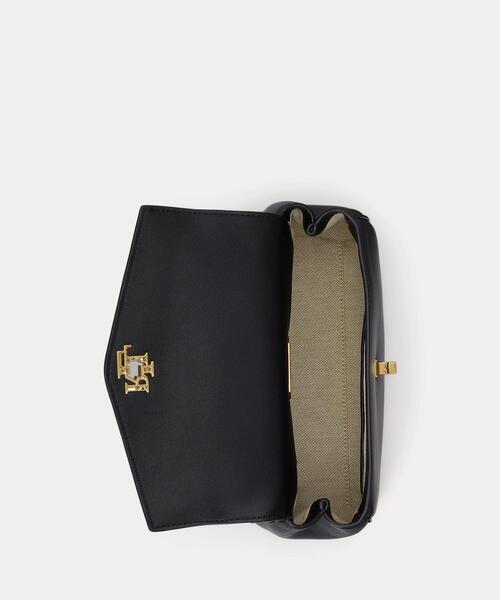 LAUREN RALPH LAUREN（ローレン ラルフ ローレン）の「ナッパ レザー スモール Farrah ソフト サッチェル（ショルダーバッグ・レディース・ブラック系1・ONE）」の10枚目の写真