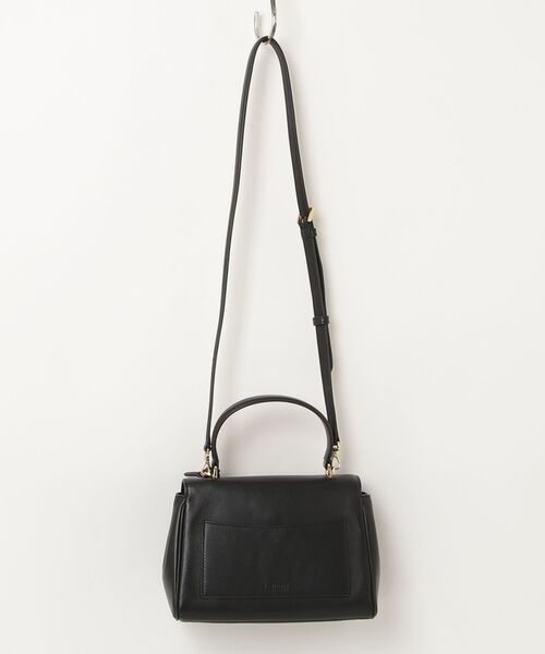 LAUREN RALPH LAUREN（ローレン ラルフ ローレン）の「ナッパ レザー スモール Farrah ソフト サッチェル（ショルダーバッグ・レディース・ブラック系1・ONE）」の5枚目の写真