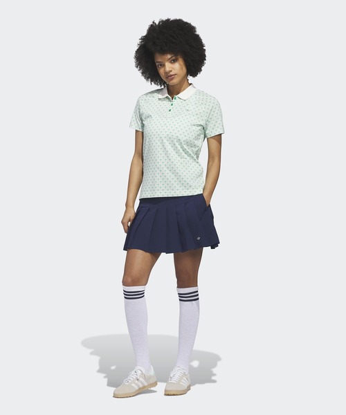 adidas(アディダス)の「オリジナルス オールオーバー トレフォイル ポロシャツ【adidas Golf/アディダスゴルフ】(ポロシャツ・レディース・グリーン・LARGE/MEDIUM/SMALL/X-LARGE/X-SMALL)」の3枚目の写真