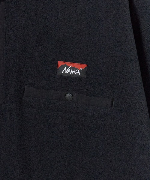NANGA(ナンガ)の「NANGA/ナンガ AIR WARM FLEECE TOPS エアーウォームフリーストップス スウェット トレーナー ハイネック スタンドネック メンズ レディース 2026年 秋 秋服 冬 冬服(スウェット・メンズ・ブラック・S/M/L/XL)」の6枚目の写真