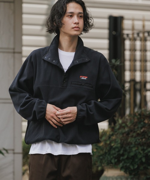 NANGA(ナンガ)の「NANGA/ナンガ AIR WARM FLEECE TOPS エアーウォームフリーストップス スウェット トレーナー ハイネック スタンドネック メンズ レディース 2026年 秋 秋服 冬 冬服(スウェット・メンズ・ブラック・S/M/L/XL)」の11枚目の写真