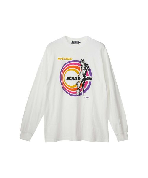 HYSTERIC GLAMOUR(ヒステリックグラマー)の「ECHO DREAM Tシャツ(Tシャツ/カットソー・メンズ・ホワイト/ブラック/ピンク・X-LARGE/LARGE/MEDIUM/SMALL)」の1枚目の写真