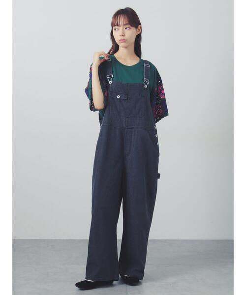 Samansa Mos2(サマンサ モスモス)の「【接触冷感】モチーフ編みコンビカットソー(Tシャツ/カットソー・レディース・ブラック/ブラウン/オフホワイト/グリーン・F)」の13枚目の写真