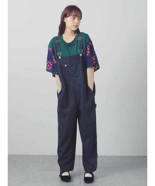 Samansa Mos2(サマンサ モスモス)の「【接触冷感】モチーフ編みコンビカットソー(Tシャツ/カットソー・レディース・ブラック/ブラウン/オフホワイト/グリーン・F)」の16枚目の写真