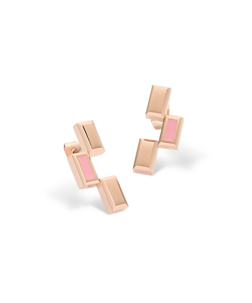 Daniel Wellington（ダニエルウェリントン）の「Bric Earrings Drop Crystal / Enamel（ピアス（両耳用）・レディース・ピンクゴールド/イエローゴールド・ONE SIZE）」の9枚目の写真