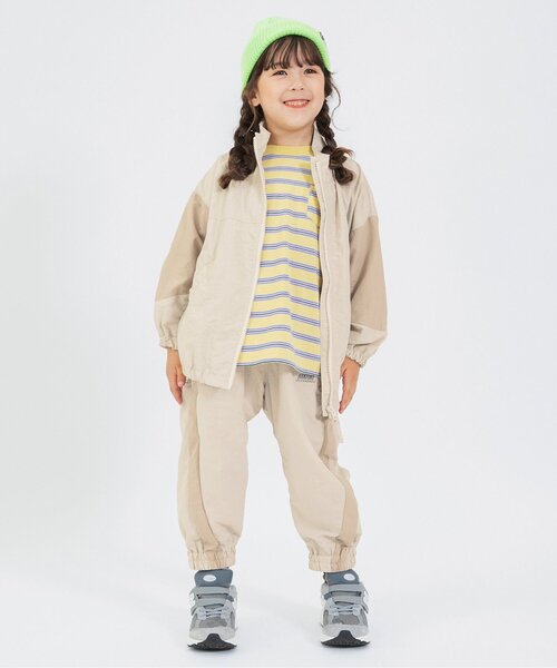 BREEZE(ブリーズ)の「【撥水】ラインアクティブ ナイロンパンツ_セットアップ可(その他パンツ・キッズ・グレー/マスタード/ブルー/クリーム・90/100/130/120/110/140/150)」の7枚目の写真
