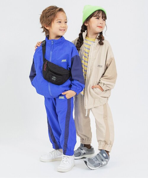 BREEZE(ブリーズ)の「【撥水】ラインアクティブ ナイロンパンツ_セットアップ可(その他パンツ・キッズ・グレー/マスタード/ブルー/クリーム・90/100/130/120/110/140/150)」の9枚目の写真