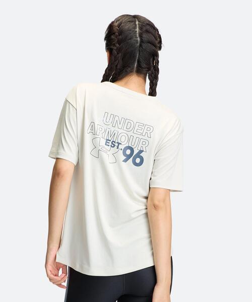 UNDER ARMOUR(アンダーアーマー)の「UAテック グラフィック ボックス ショートスリーブ Tシャツ(トレーニング/レディース)(Tシャツ/カットソー・レディース・オフホワイト・L/XL/M/S)」の2枚目の写真