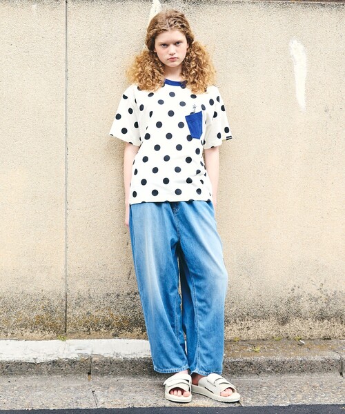 FRAPBOIS(フラボア)の「Lee ドットT(Tシャツ/カットソー・レディース・ブラック/ホワイト・M/L)」の9枚目の写真