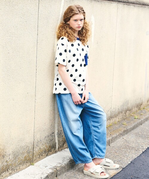 FRAPBOIS(フラボア)の「Lee ドットT(Tシャツ/カットソー・レディース・ブラック/ホワイト・M/L)」の10枚目の写真