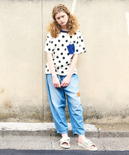 FRAPBOIS(フラボア)の「Lee ドットT(Tシャツ/カットソー・レディース・ブラック/ホワイト・M/L)」の12枚目の写真
